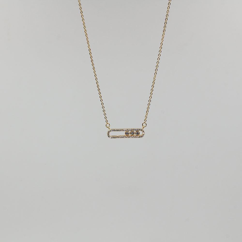 سلسال ميسيكا زركون متحرك صغير سلسال messika