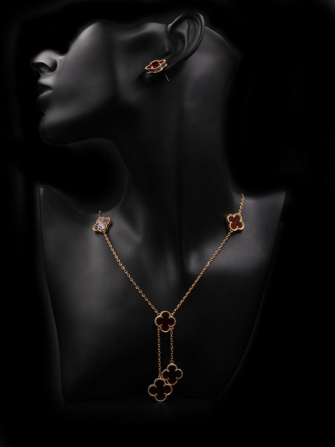 طقم فان كليف 6 ورود اطقم van cleef بني