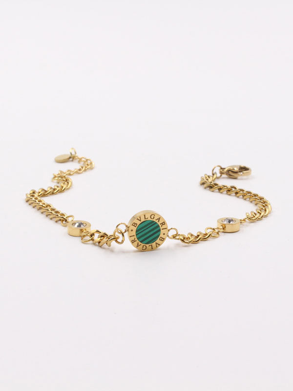 اساور بولقري ملونه ناعمة زركون اسواره bvlgari اخضر