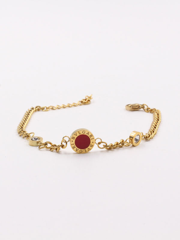 اساور بولقري ملونه ناعمة زركون اسواره bvlgari عنابي