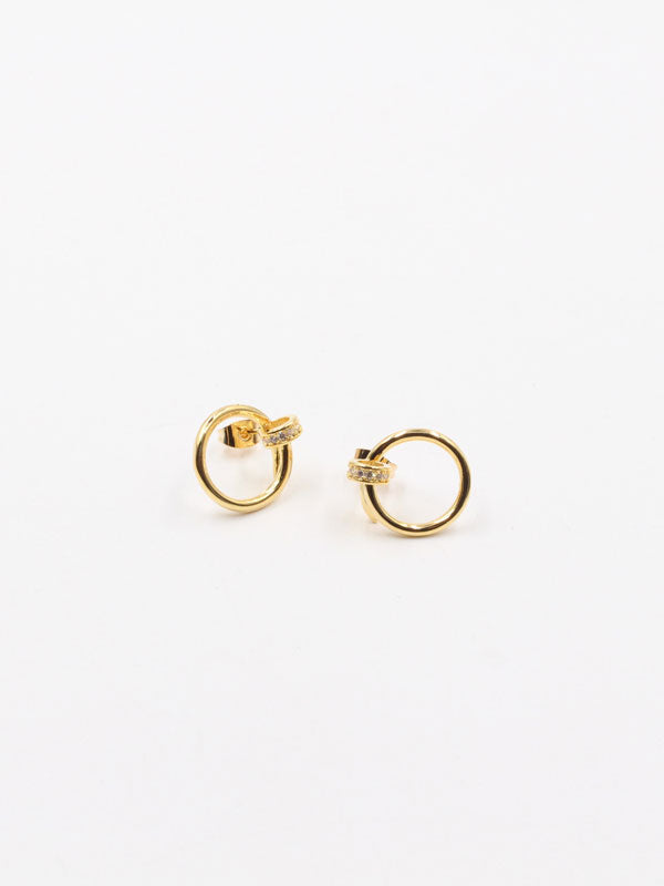 حلق كارتير مسمار مدور زركون حلق CARTIER