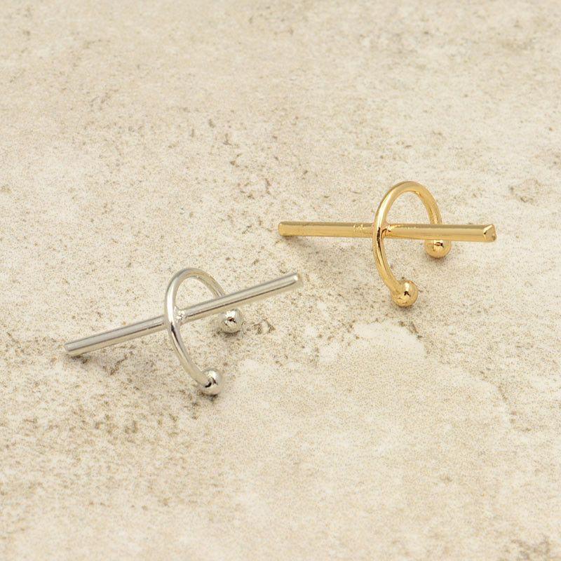 حلق كبس طرف الاذن حلق متوفر 2 لون