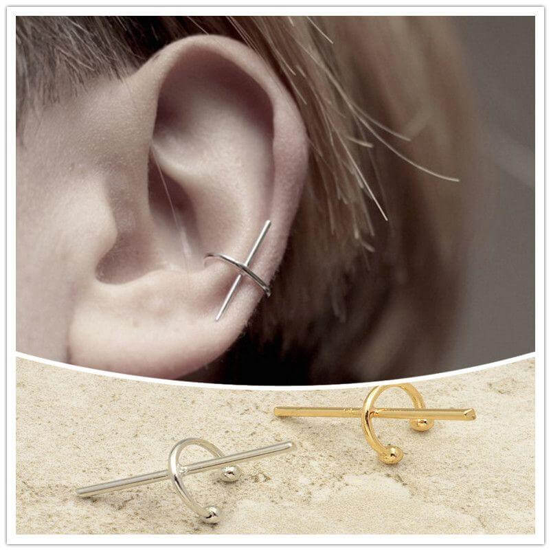 حلق كبس طرف الاذن حلق متوفر 2 لون