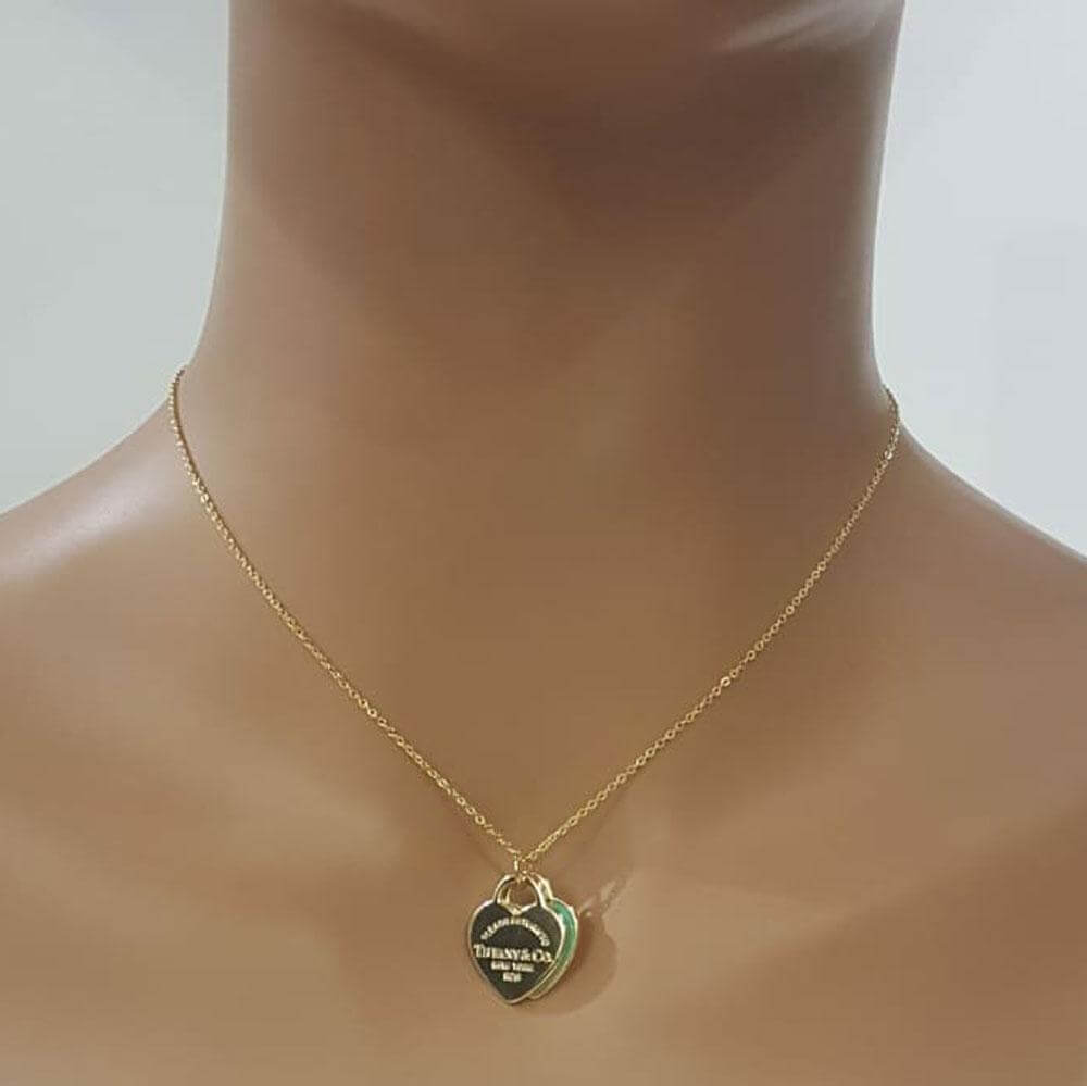 سلسال تيفاني قلبين سلسال tiffany