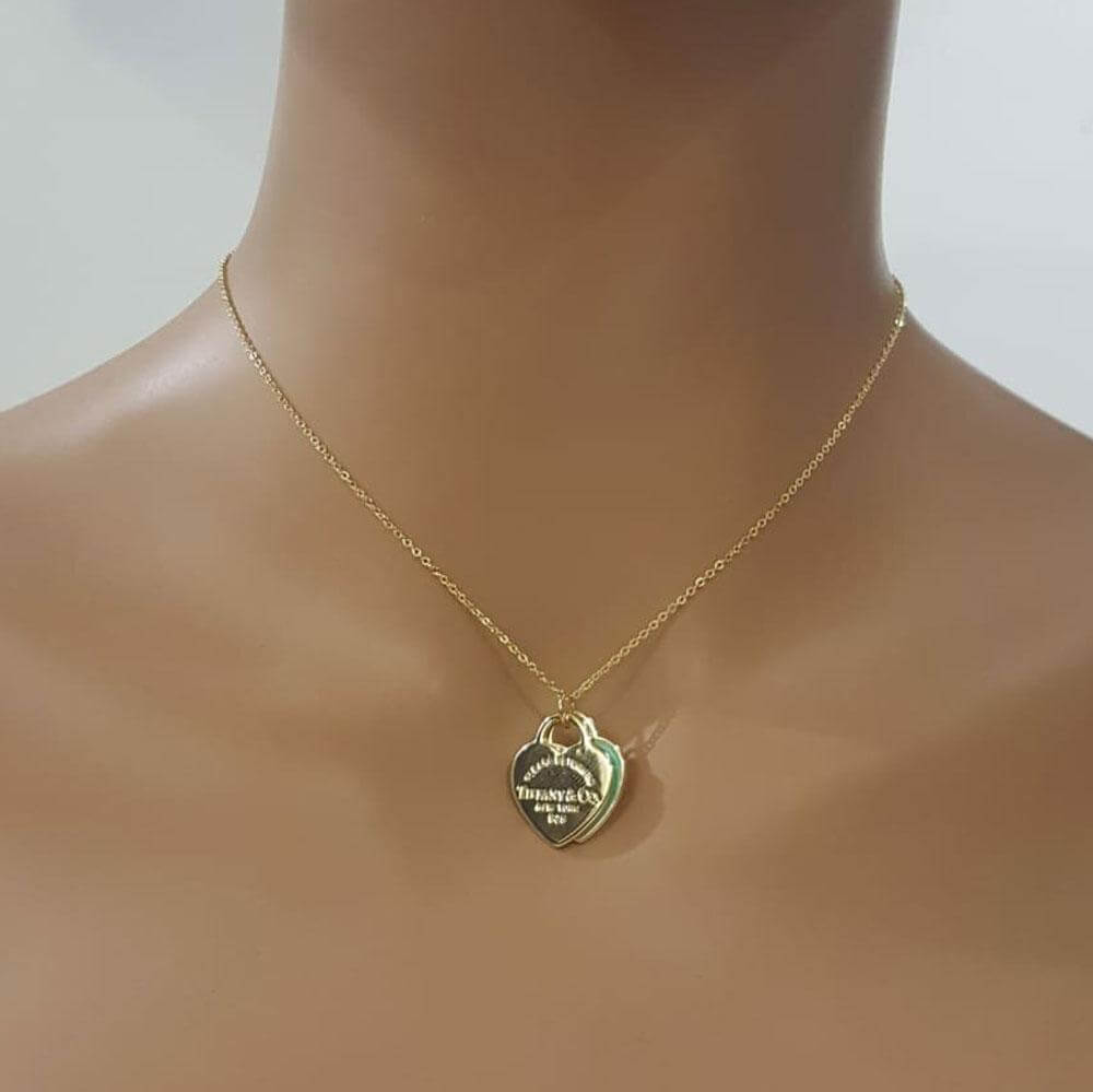 سلسال تيفاني قلبين سلسال tiffany