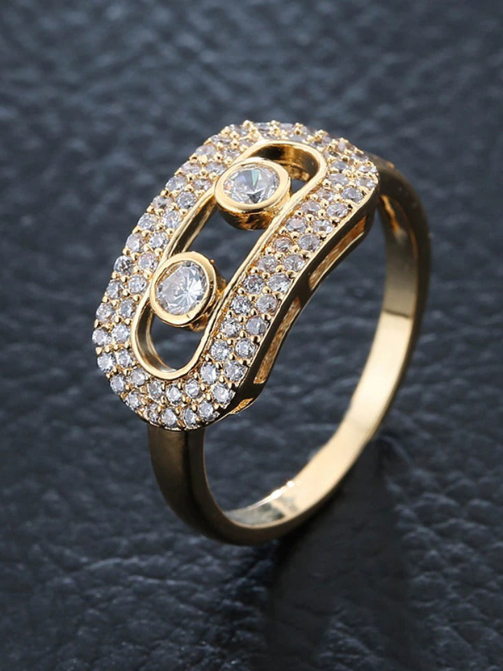 خاتم ميسيكا زركون ستنلس ستيل خواتم messika ذهبي 6