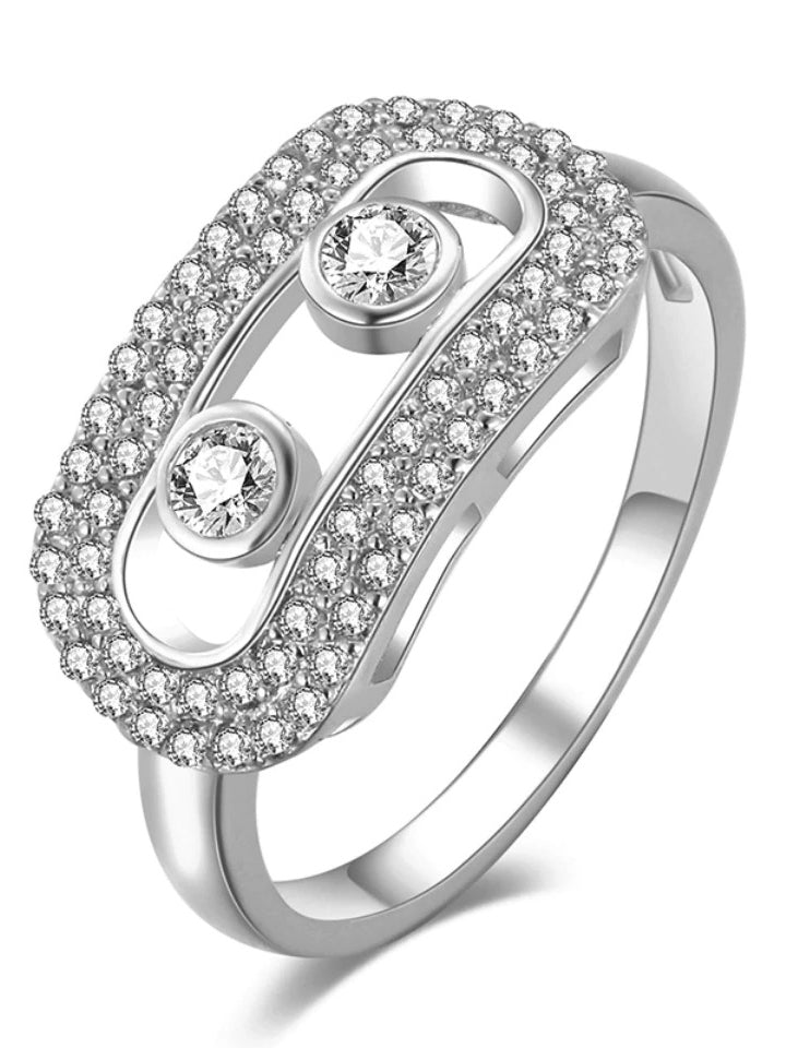 خاتم ميسيكا زركون ستنلس ستيل خواتم messika