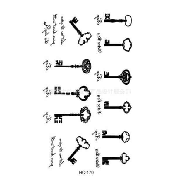تاتو مفتاح تاتوو متوفر 1 لون  
