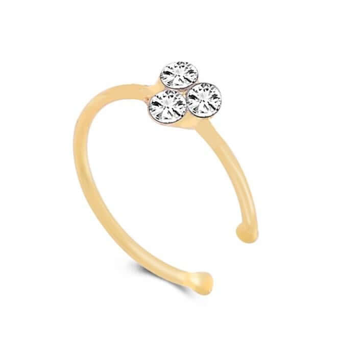 زمام كريستال 3 فصوص زمام متوفر 2 لون ذهبي