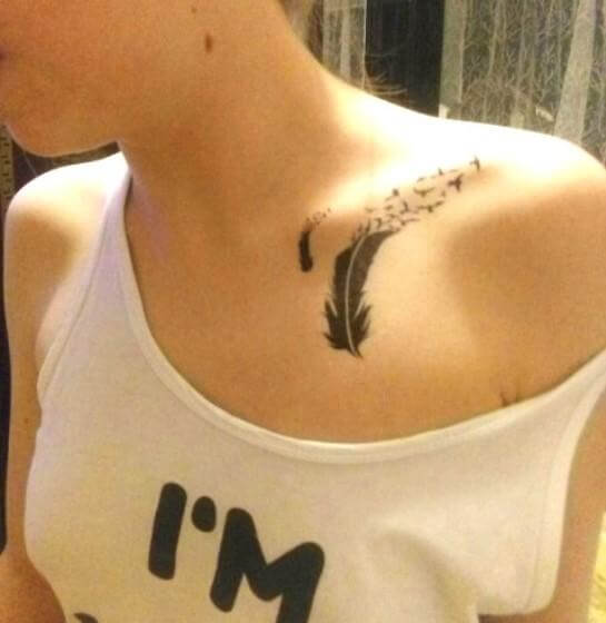 تاتو ريشة اسود تاتوو متوفر 1 لون