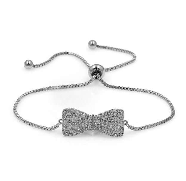 اسوارة فيونكه سحاب زركون اسواره متوفر 3 لون فضي