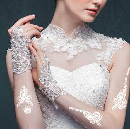 تاتو بلون ابيض تاتوو متوفر 9 موديل