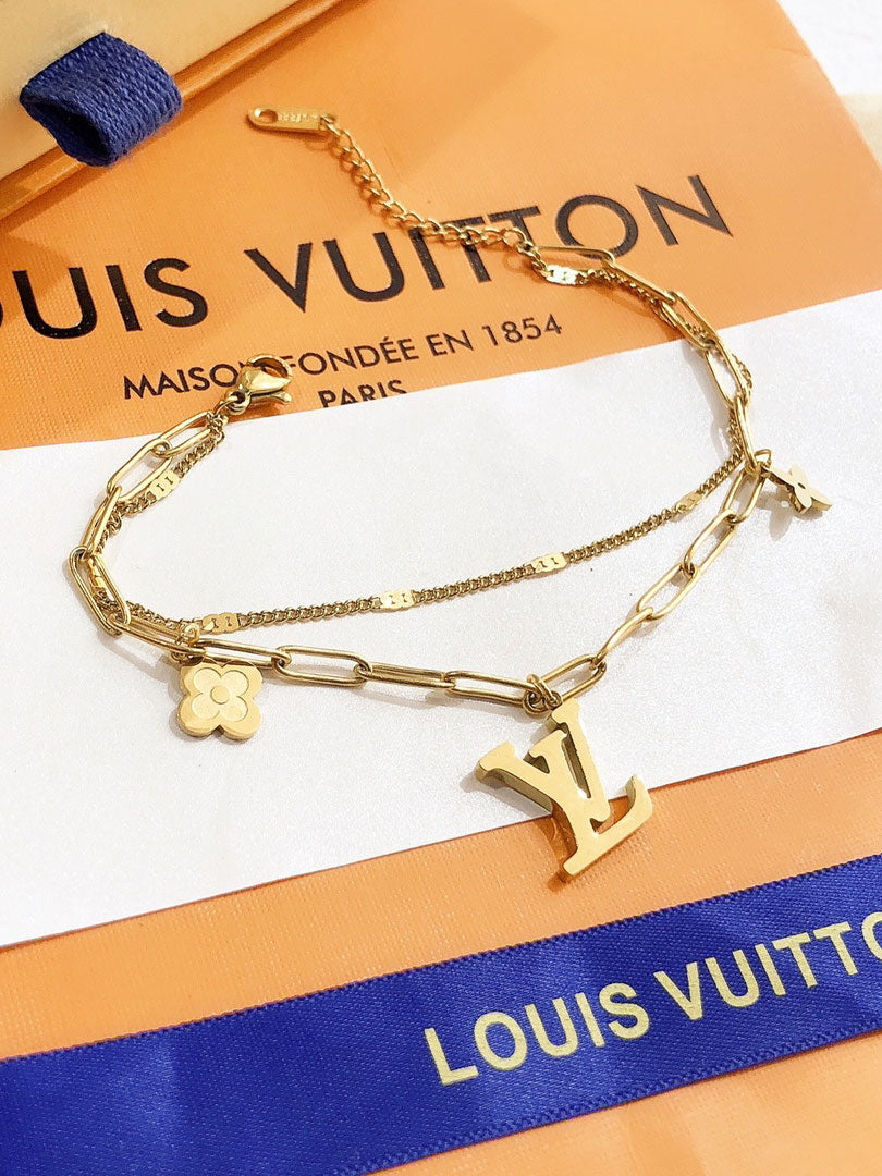 اساور لويس فيتون دبل شاين لوقو اسواره louis vuitton