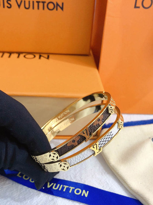 اسوارة لويس فيتون ابيض ذهبي اسواره louis vuitton