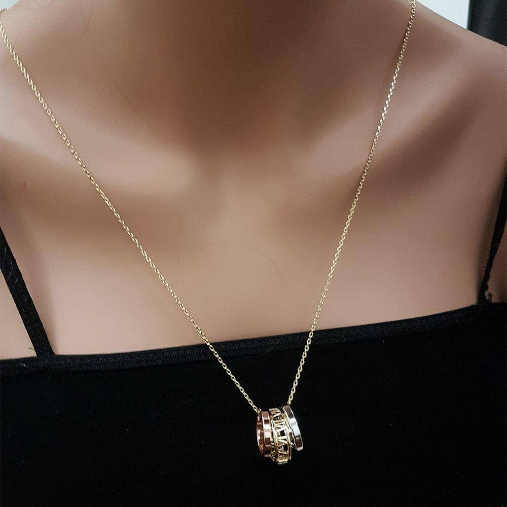 سلسال تيفاني ملتي ميتال طويل سلسال tiffany