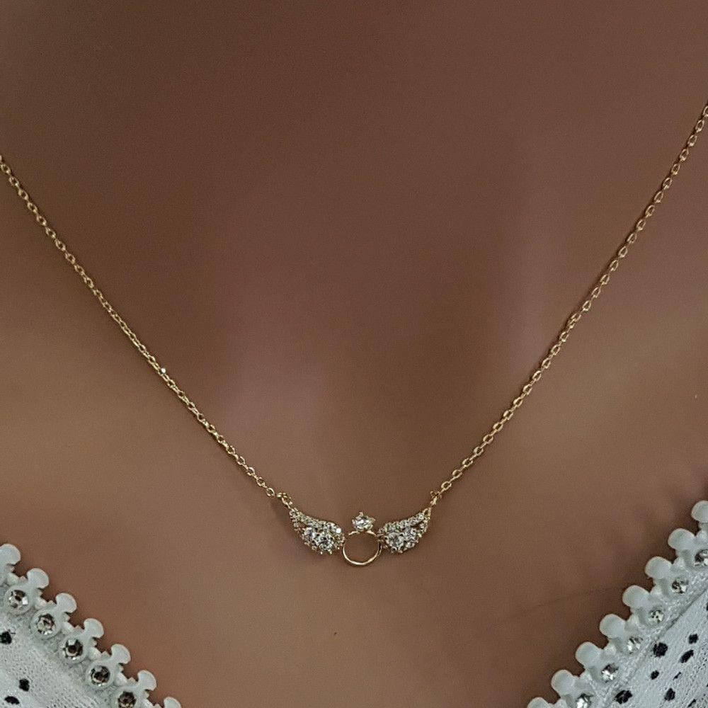 سلسال جناح تيفاني زركون صغير سلسال tiffany