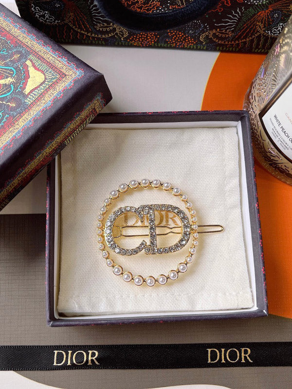 اكسسوار شعر سي دي بروش jewel ذهبي