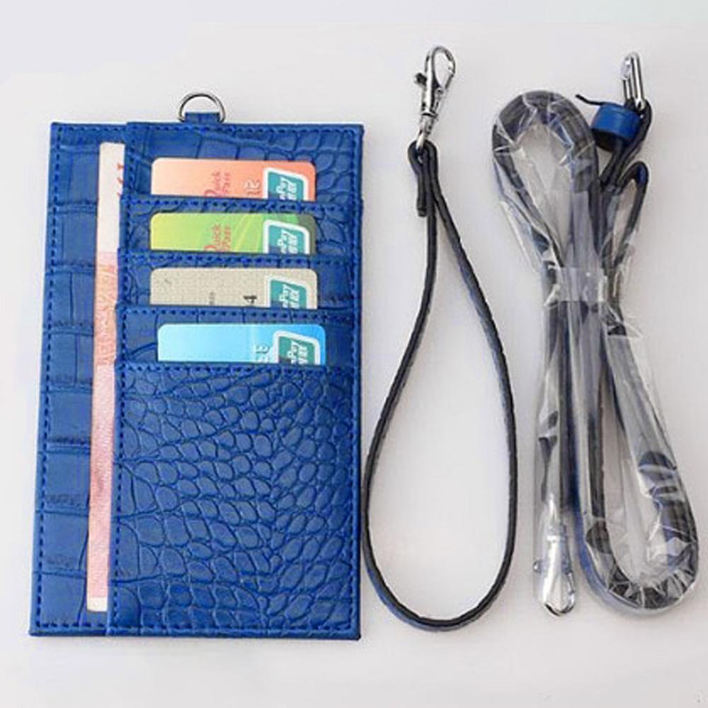 محفظة جوال وكروت جلد التمساح محافظ بوك ازرق