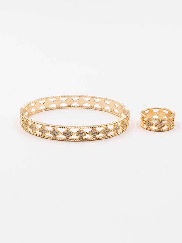 سوار فان كليف مع خاتم اسواره van cleef ذهبي 6