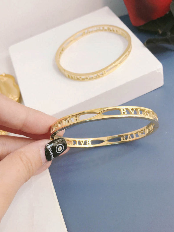 اسوارة بولغاري لوقو اسواره bvlgari ذهبي