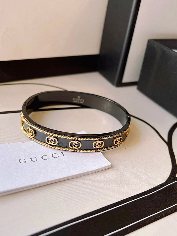 اسوارة قوتشي بلاك ادشن لوقو اسواره gucci