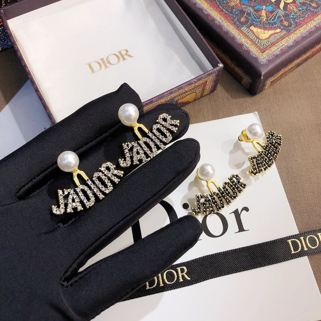 حلق ديور جادور انتيك دبل سايد حلق dior