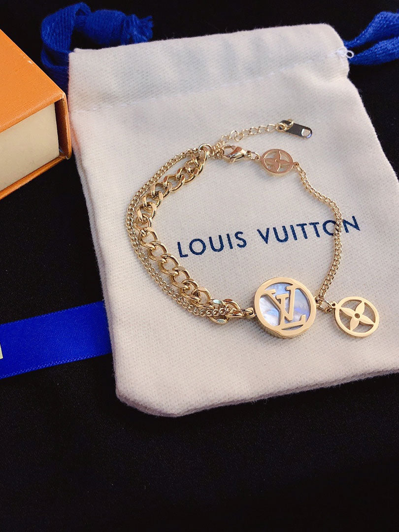 اساور لويس فيتون قولد اند وايت شيل اسواره louis vuitton