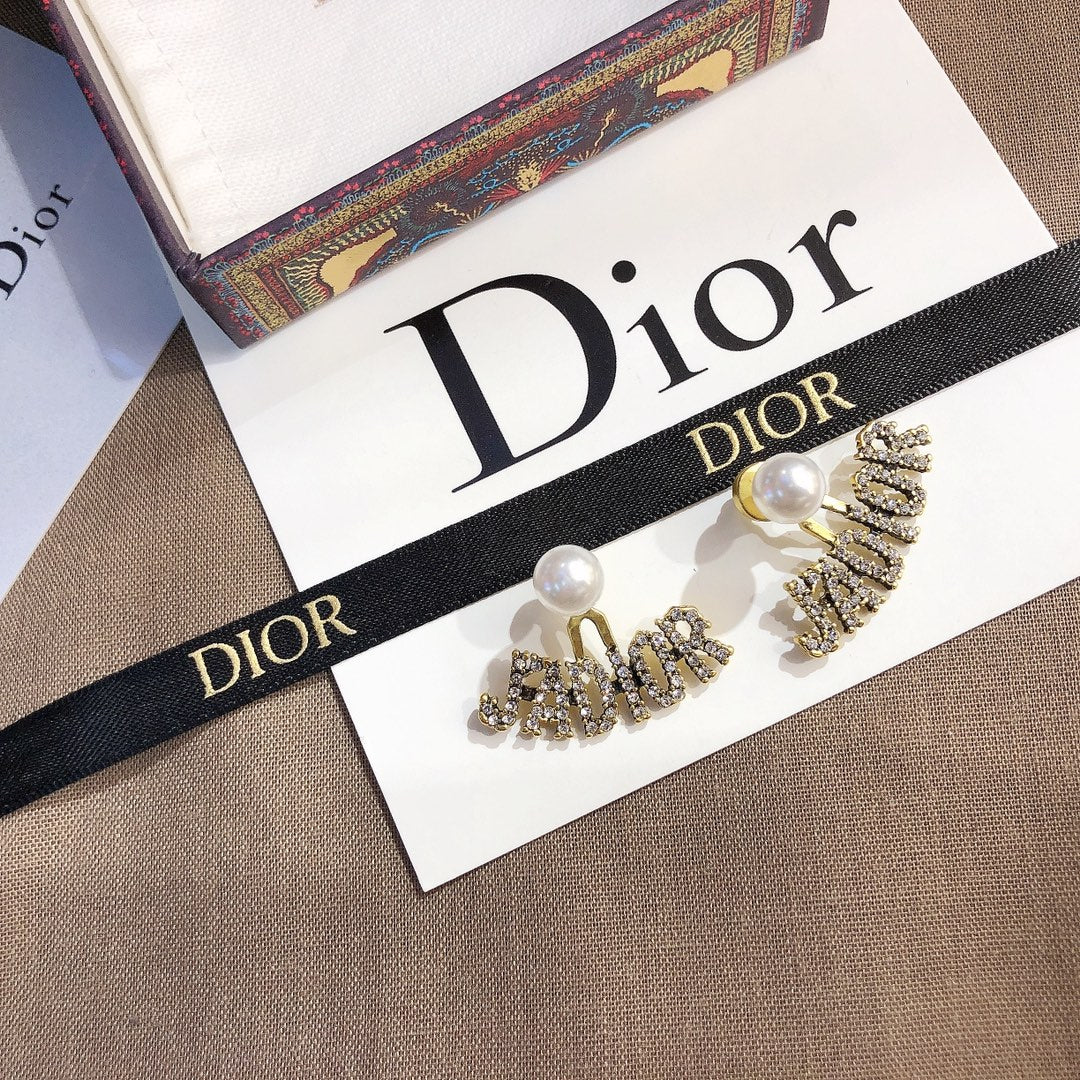 حلق ديور جادور انتيك دبل سايد حلق dior