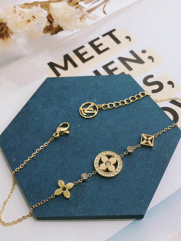 خلخال لويس فيتون ناعمة زركون خلاخل louis vuitton