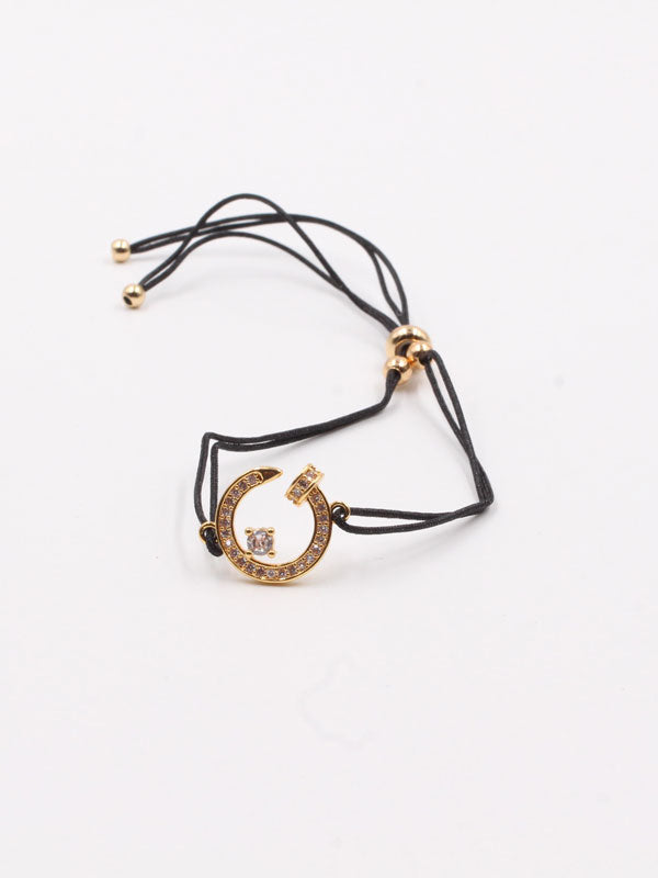 Cartier nail thread bracelet - أسوارة كارتير مسمار خيط اسواره Jewel أسود ذهبي