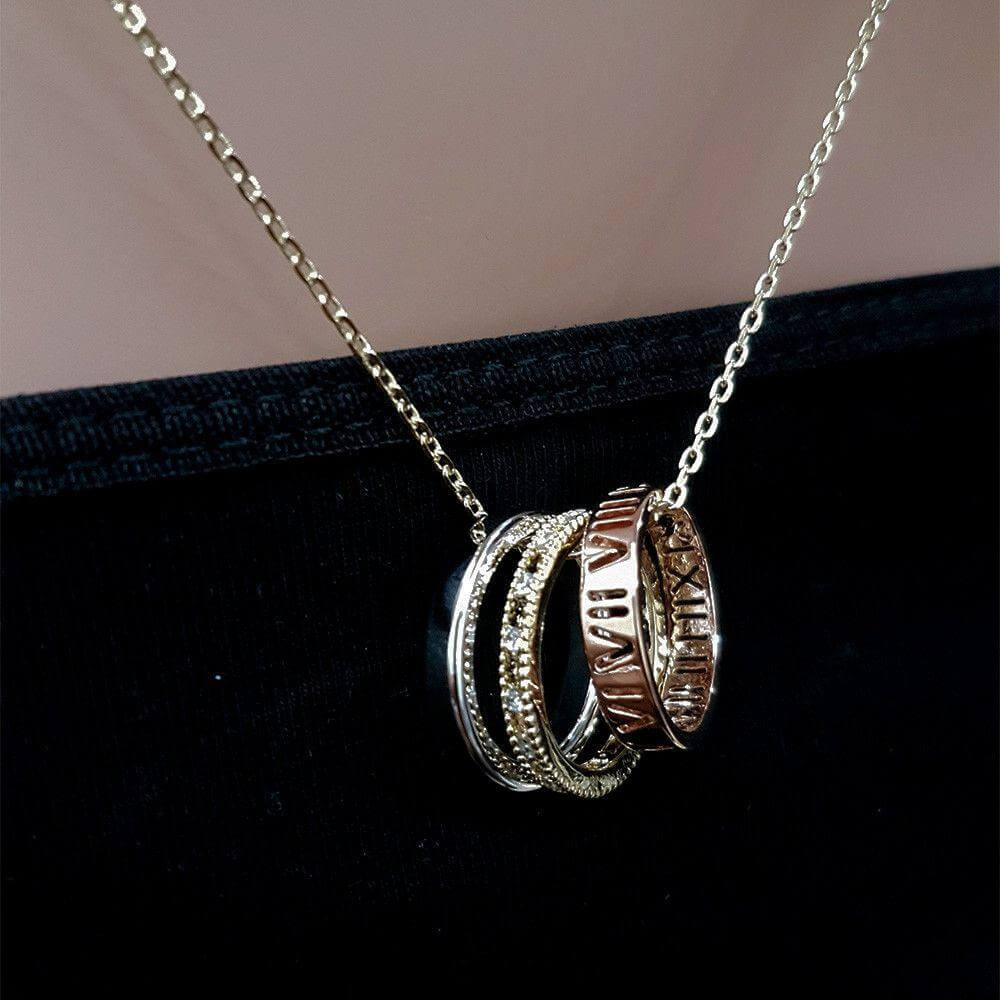 سلسال تيفاني طويل دوائر زركون سلسال tiffany