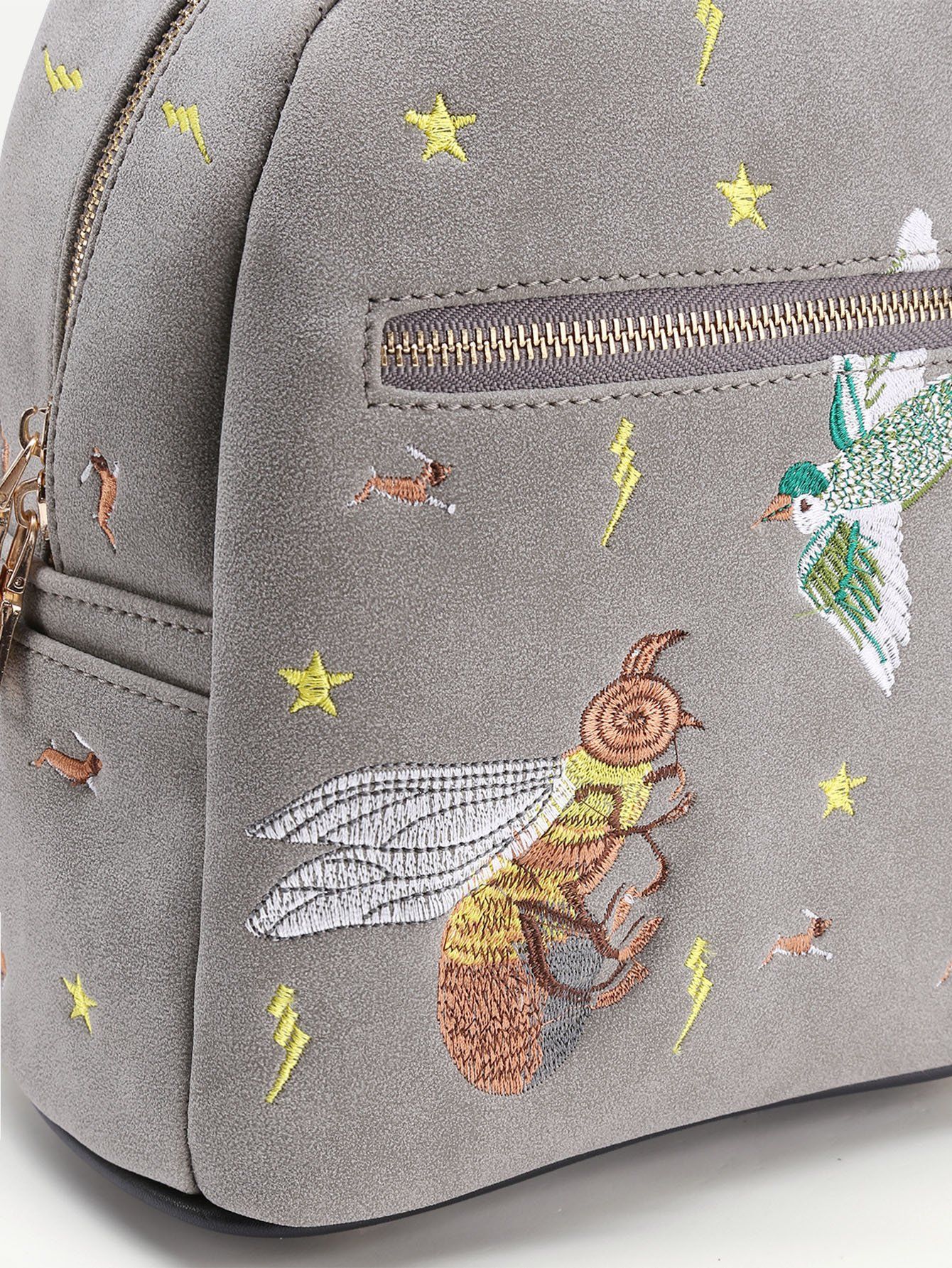 شنطة الظهر بسوستة طباعة نحلة شنط وحقائب متوفر 2 لون