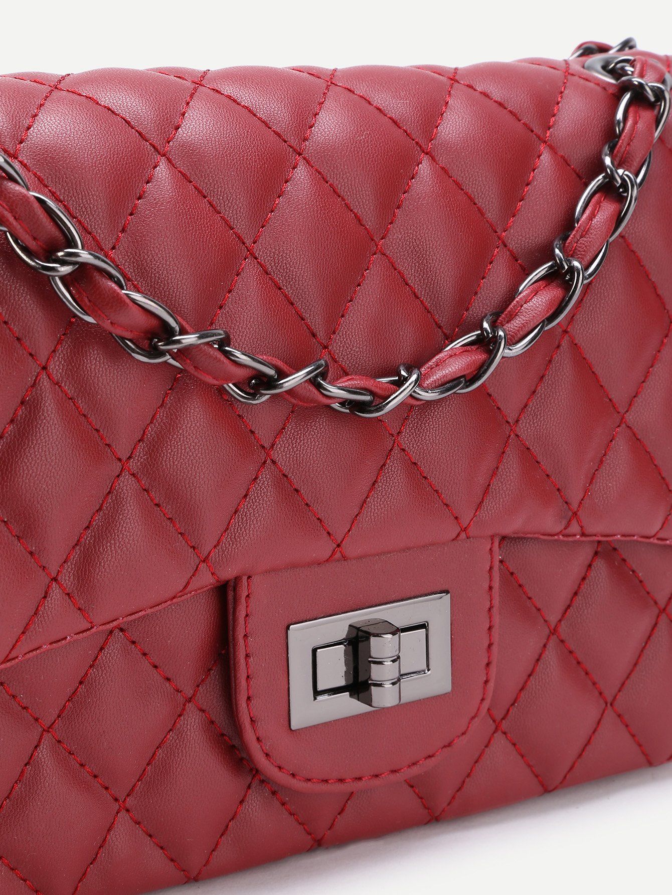 شنطه سكويرز ليذر عنابي شنط وحقائب متوفر 4 لون