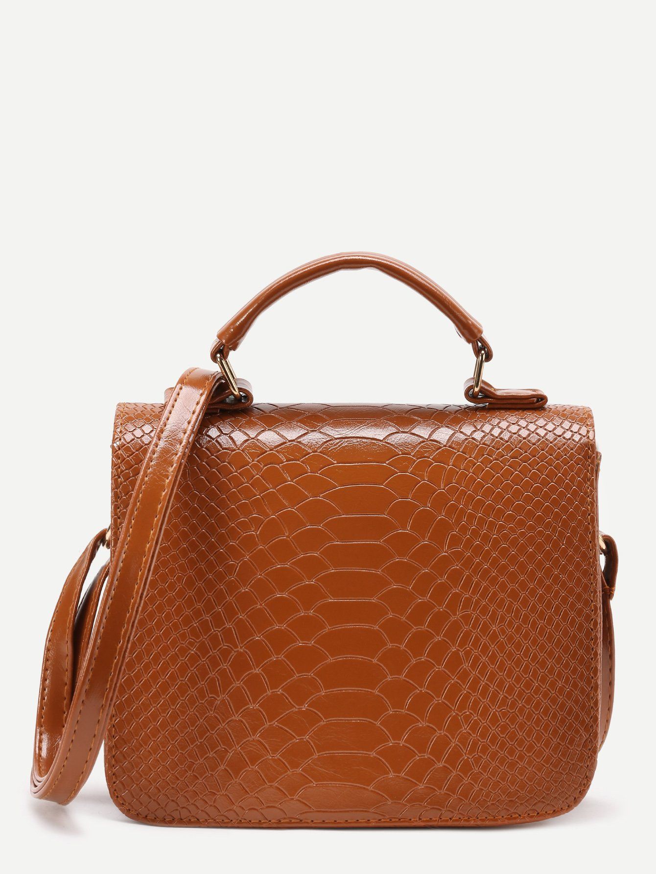 شنطه بجلد ثعبان بمفصل معدني شنط وحقائب متوفر 3 لون