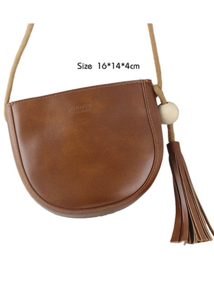 حقيبة كتف مزينة بشراشيب ولها يد طويلة شنط وحقائب متوفر 1 لون