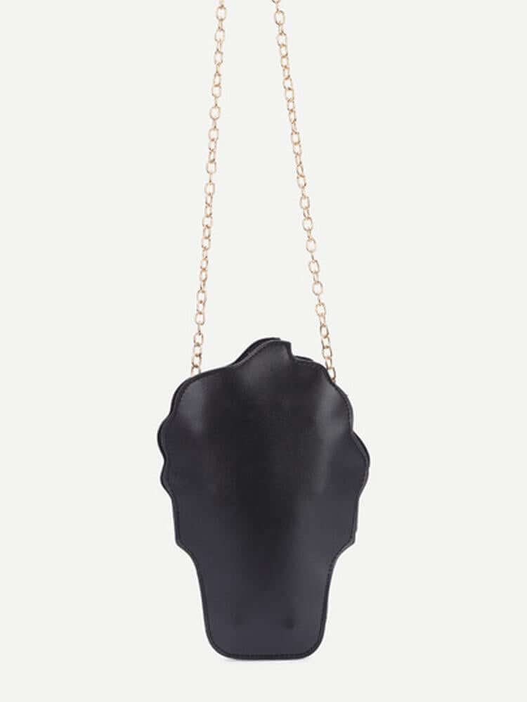 حقيبة كتف على شكل ايس كريم مزودة بسلسلة شنط وحقائب متوفر 1 لون