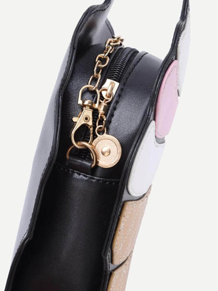 حقيبة كتف على شكل ايس كريم مزودة بسلسلة شنط وحقائب متوفر 1 لون