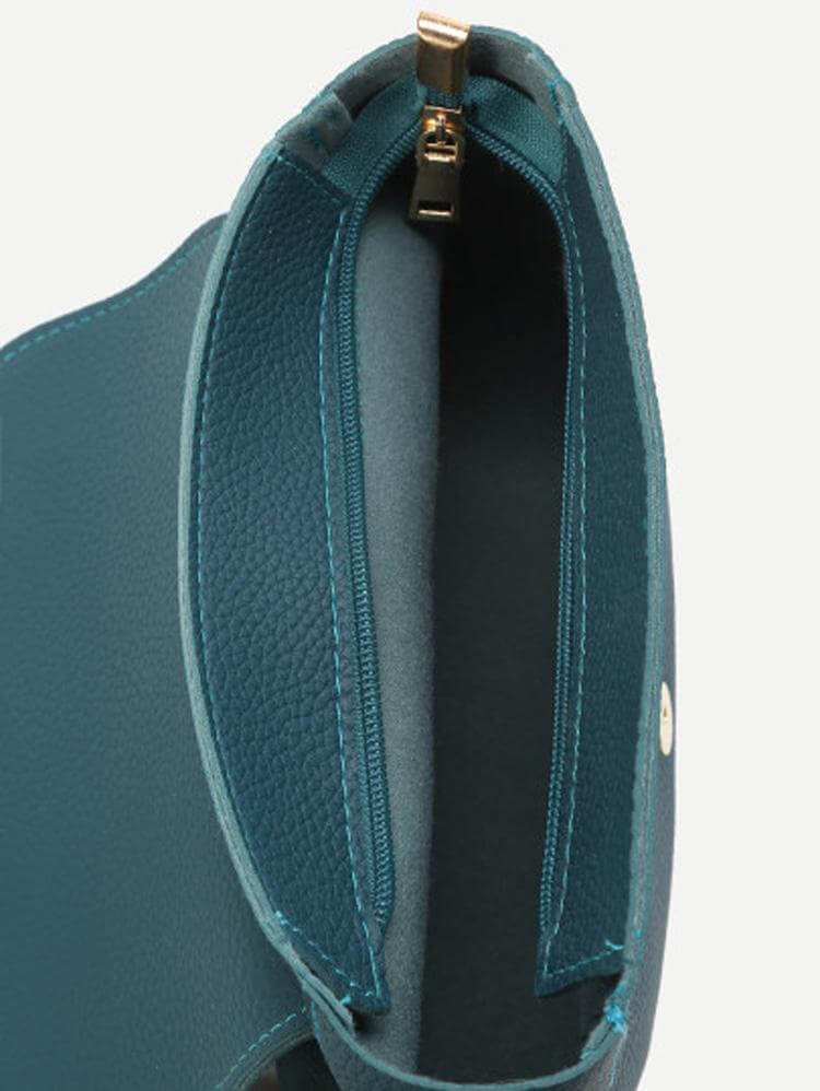 حقيبة نسائية جلد بتفصيل مميز شنط وحقائب متوفر 2 لون