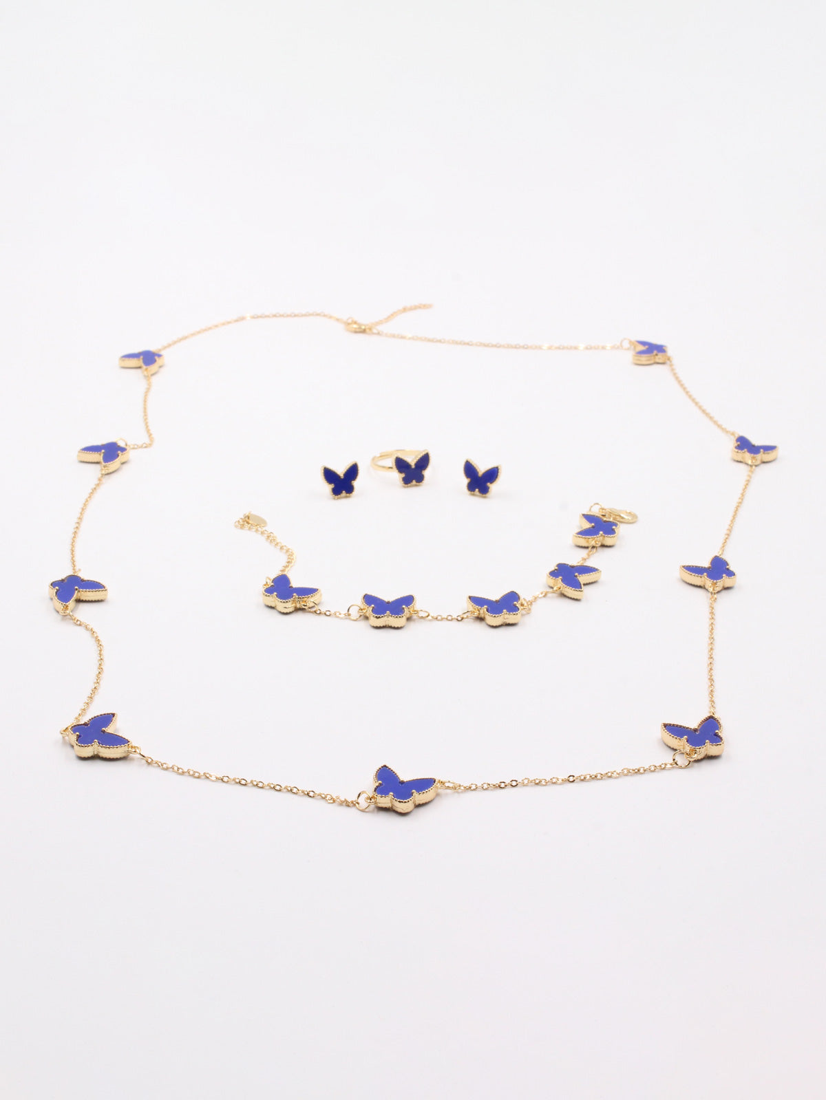 طقم فان كليف طويل 4 فراشة قطع اطقم van cleef ازرق