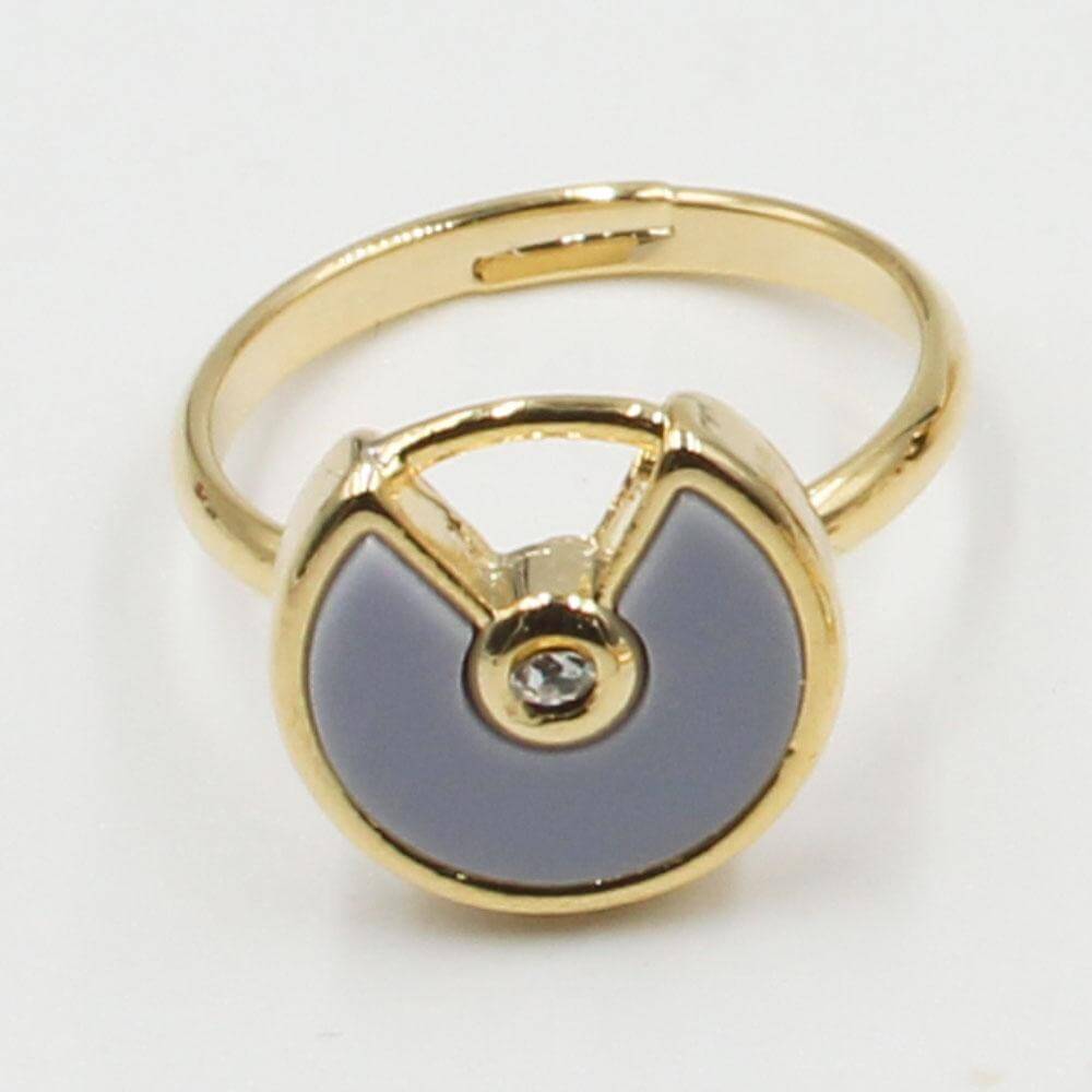 خاتم كارتير ملون كوري خواتم CARTIER رمادي ذهبي