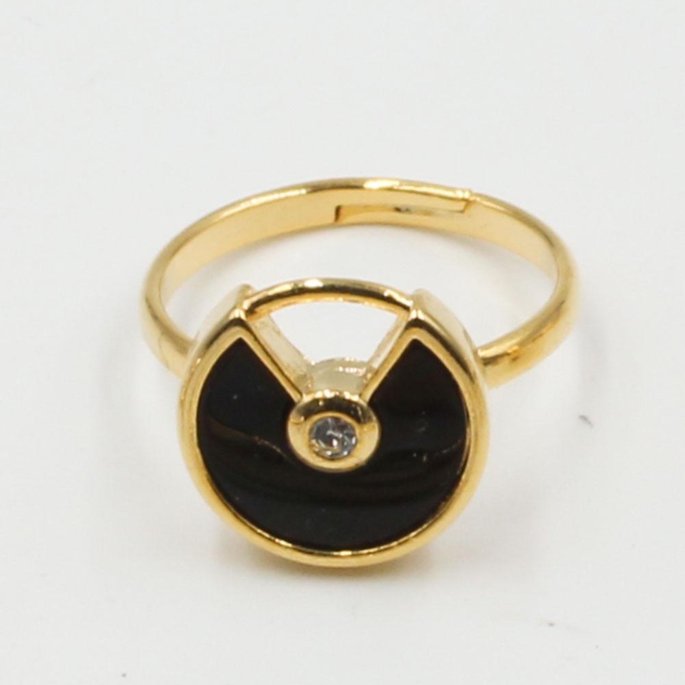 خاتم كارتير ملون كوري خواتم CARTIER اسود ذهبي