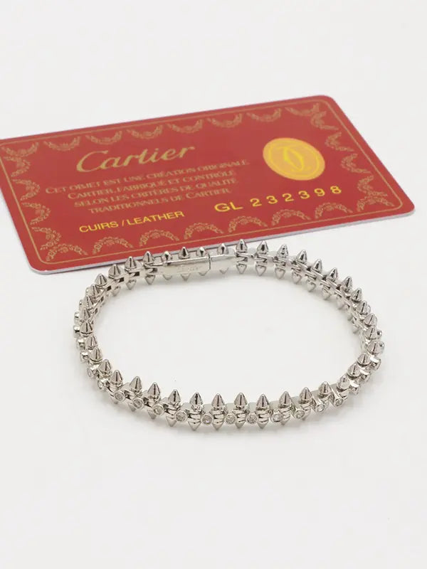 اساور كارتير كلاش زركون لوقو اسواره CARTIER فضي