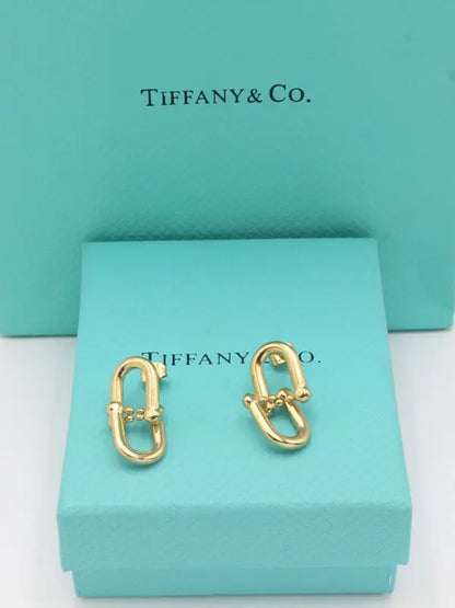 حلق تيفاني ميتال قولد حلق tiffany ذهبي