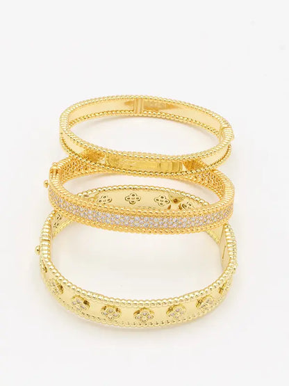 مجموعه اساور فان كليف مرصعة زركون ماستر اسواره van cleef