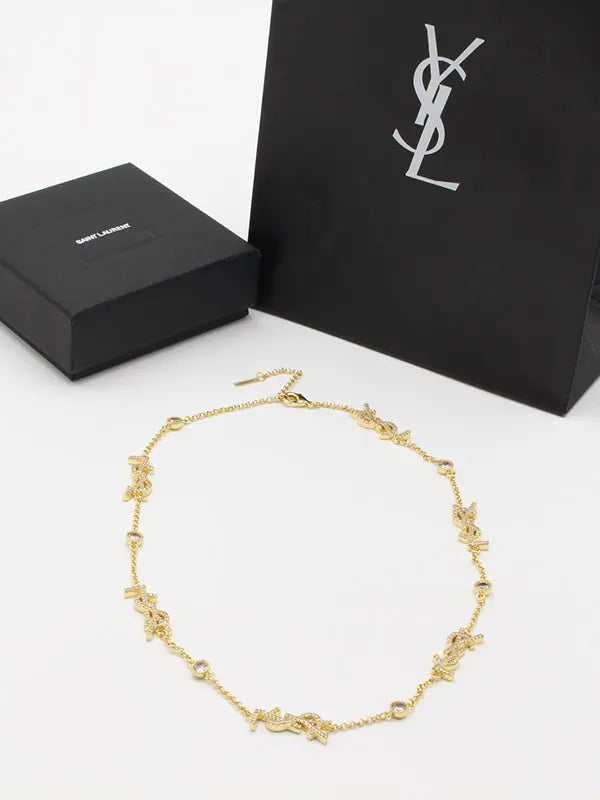 سلسال ايف سان لوران لولو كبير لوقو سلسال ysl