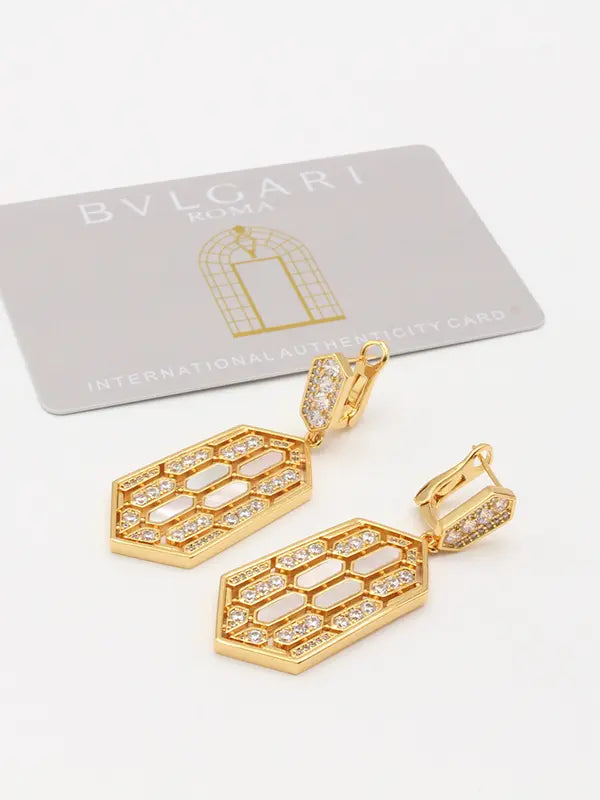 حلق بولغاري وايت شيل زركون ماستر حلق bvlgari