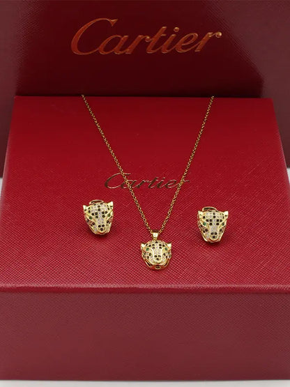 طقم كارتير تايقر صغير اطقم CARTIER ذهبي