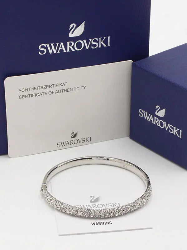 اساور سواروفسكي نيو بانقل لوقو اسواره Swarovski فضي