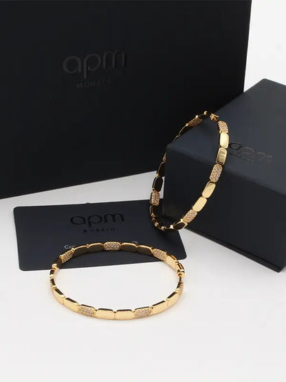 حلق اي بي ام الجديد كبير هاف زركون لوقو حلق APM