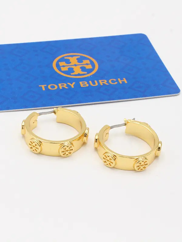 حلق توري بورش سيركل قولد لوقو حلق tory burch